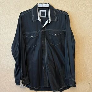 7 Diamonds, Black button down